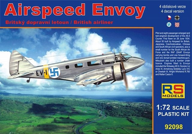 92098  Airspeed Envoy, Castor engine