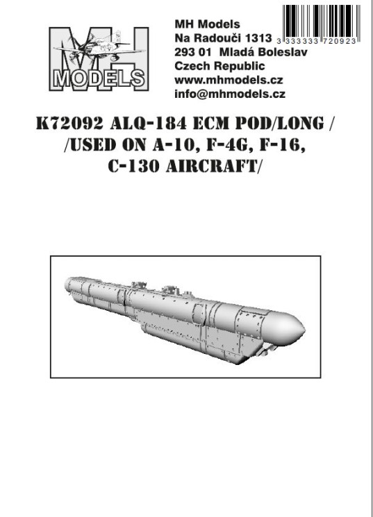 K72092 Блок електронної протидії ALQ-184 ECM Pod (Long)
