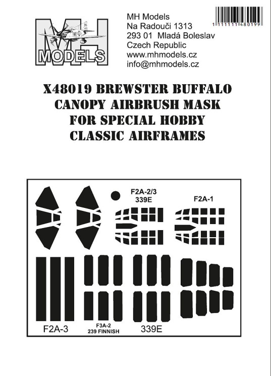 X48019 Brewster Buffalo маски для фонаря.