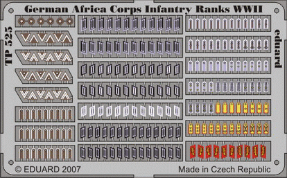 TP525 German Africa Corps Infantry Ranks WWII