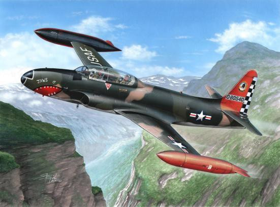 SH32050  T-33A  T-Bird  / Over Europe /