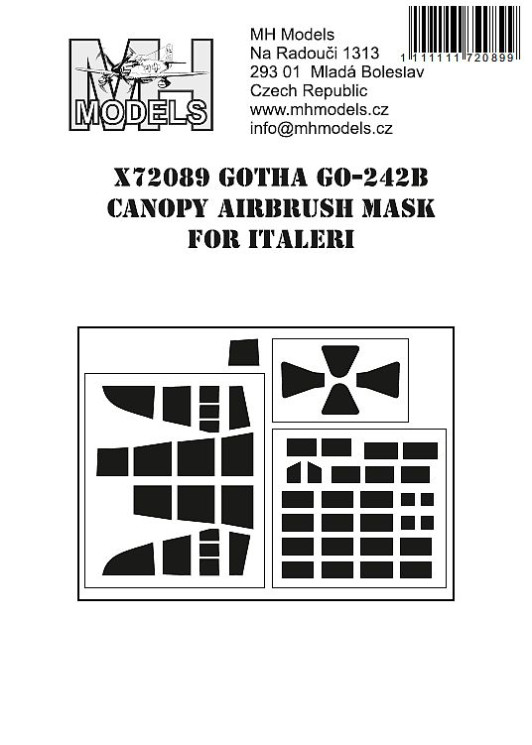 X72089 Gotha Go-242B маски для фонаря.