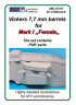 AMLO72011 Стволи кулеметів Vickers калібру 7,7 мм для Mark I «Female» (поліуретанові деталі)