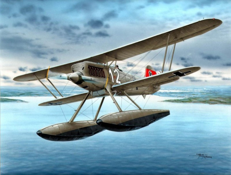 SH48089  Heinkel He 51B-2  / Float Fighter /