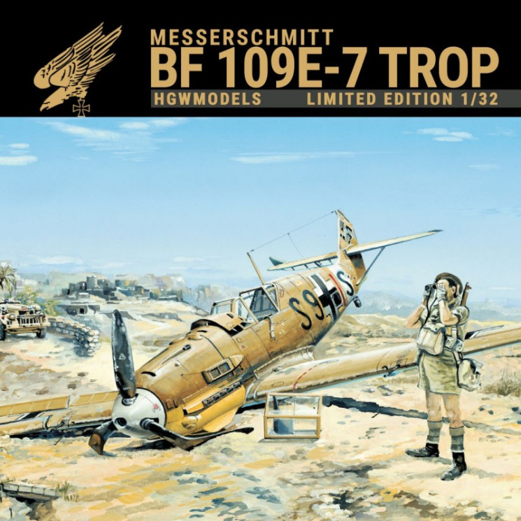 103201 MESSERSCHMITT BF 109E-7 TROP 1/32