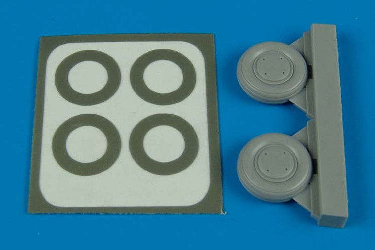 7258  P-40 wheels & paint masks  (type B)