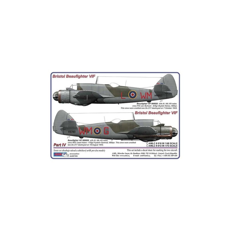 AMLC 9 012  B.Beaufighter - Часть 4 . / 2 варианта декалей : WMoL,WMoG