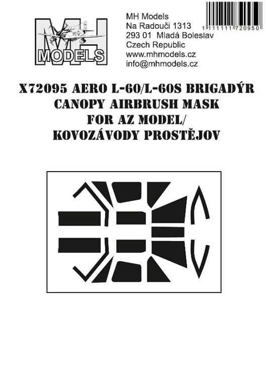 X72095 Aero L-60/L-60S Brigadyr маски для фонаря.