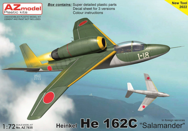 AZ7835 Heinkel He 162C /Salamander/ In foreg.ser.