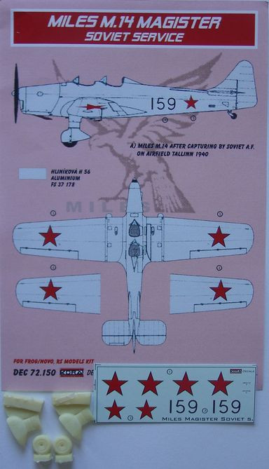 DEC72150 Miles M.14A Magister Soviet + undercariage