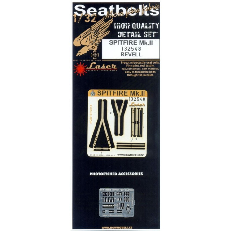 HGW 132548 Ремни на Spitfire Mk.II / Sutton "QS" Harness