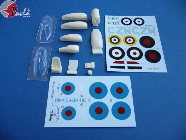Spitfire PR IA,PR IV, PR VII + decal sheet