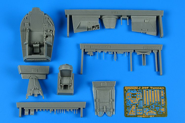 4880 SAAB J 29 Tunnan cockpit set