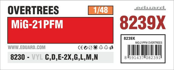 8239XMіг-21ПФМ OVERTREES 1/48