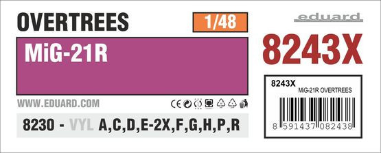 8243X Mіг-21Р OVERTREES 1/48