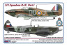 AMLC 9 019 312 th Squadron RAF, Часть 1. / 2 варианта декалей: Hurricane Mk.I, L1926, DuoJ + Spitfire LF Mk.IXe, TE515, DU-W