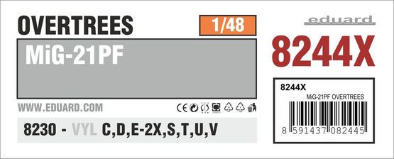 8244X Mіг-21ПФ OVERTREES 1/48