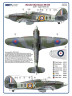 AMLC 9 020 312 th Squadron RAF, Часть 2. / 2 варианта декалей: Hurricane Mk.IIb, Z3437, DuoK + Spitfire LF Mk.IXe, PL124, DuoJ