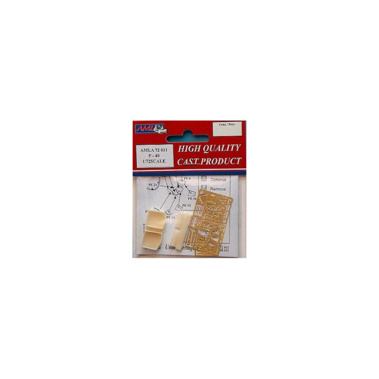 AMLA 72 011 P-40 B,C,E,M,N/  Wheel Well Set