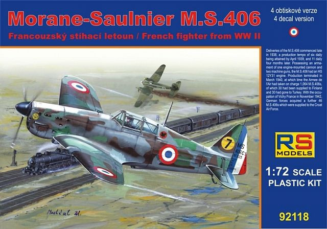 92118  Morane Saulnier MS.406 France