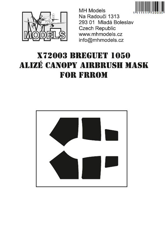 X72003 Breguet Bre.1050 Alize маски для фонаря.