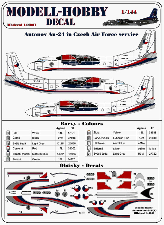 D14001 Антонов Ан-24 Чешских ВВС
