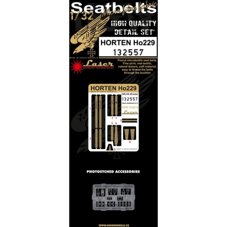HGW 132557 Ремни на Horten Ho 229