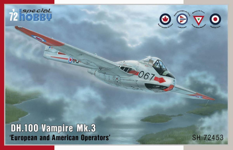SH72453 DH.100 Vampire Mk.3 ’European and American Operators’