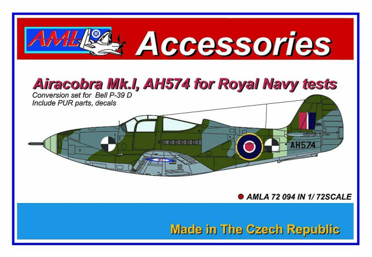 AMLA 72 094 Airacobra Mk.I, AH574 Королевский ВМФ Великобритании (тест)