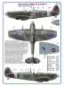 AMLC 9 024 312 th Squadron RAF, Часть 5I . / 3 варианта декалей: Spitfire LF LR MkVc, AR614, DUoZ-2x + Spitfire LF Mk.IXe, TE523, EV-13