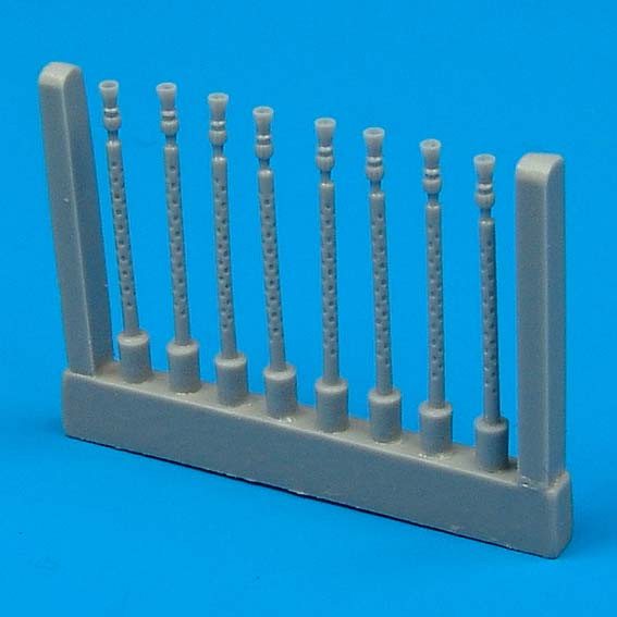 QB72017  Lancaster gun barrels round perforated