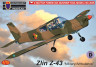 KPM0486 Zlin Z-43 Військовий/Швидка допомога 1/72