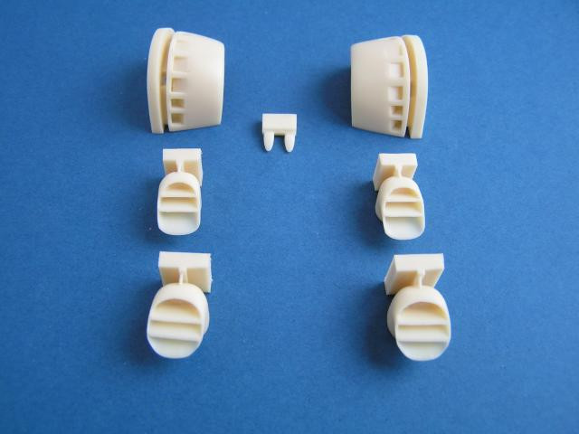 Harrier/Sea Harrier air intakes and exhaust nozzles