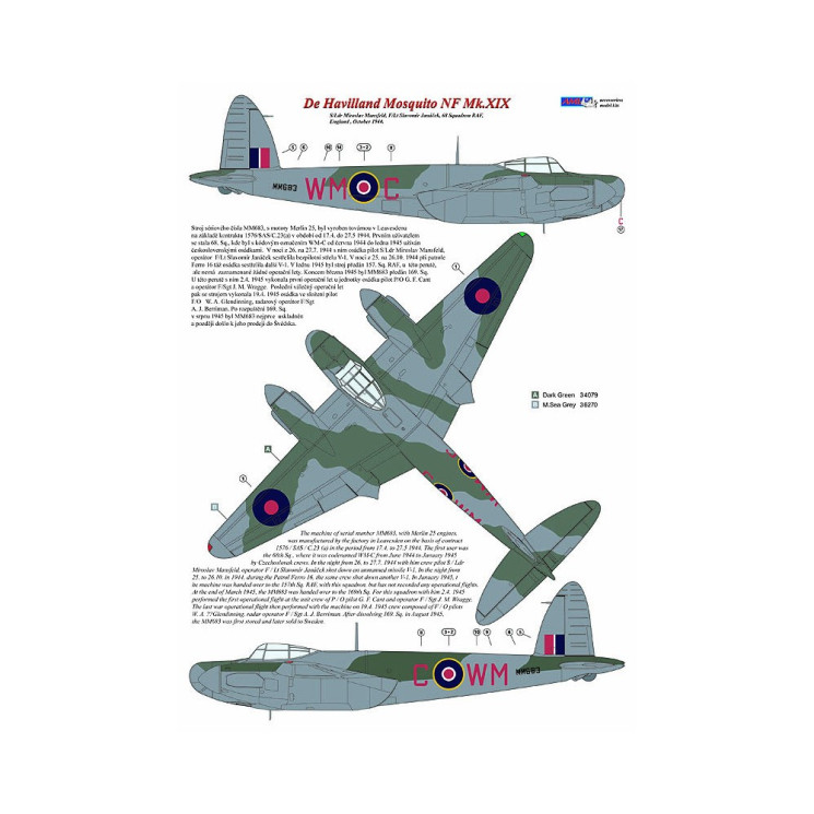 AMLC 8 044 Mosquito NFXII/NFXIX ( 307Sq RAF&68Sq RAF)