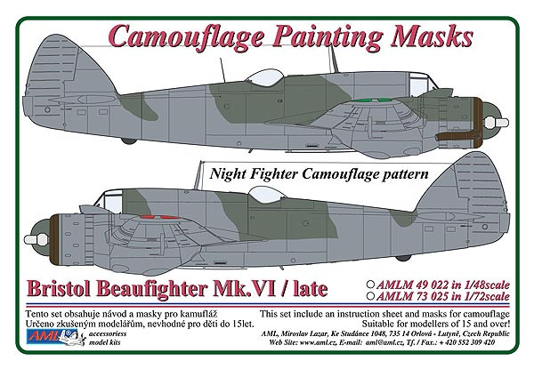 AMLM 73 025 B.Beaufighter Mk.VI / поздний /ночной камуфляж/