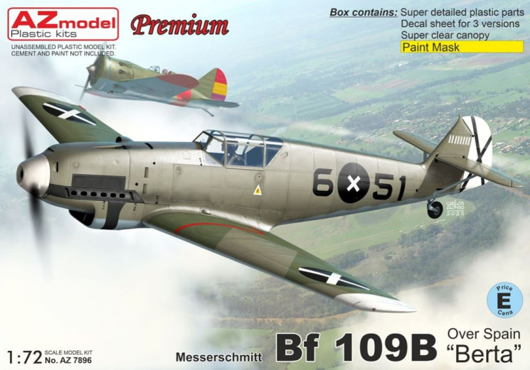 AZ7896 Bf 109B «Берта» над Іспанією 1/72